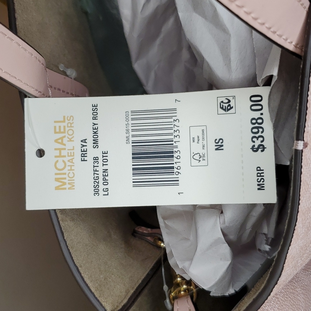 πHPπMichael Kors πNWTπ Freya Pink Large Open Tote!πππ - Picture 14 of 17